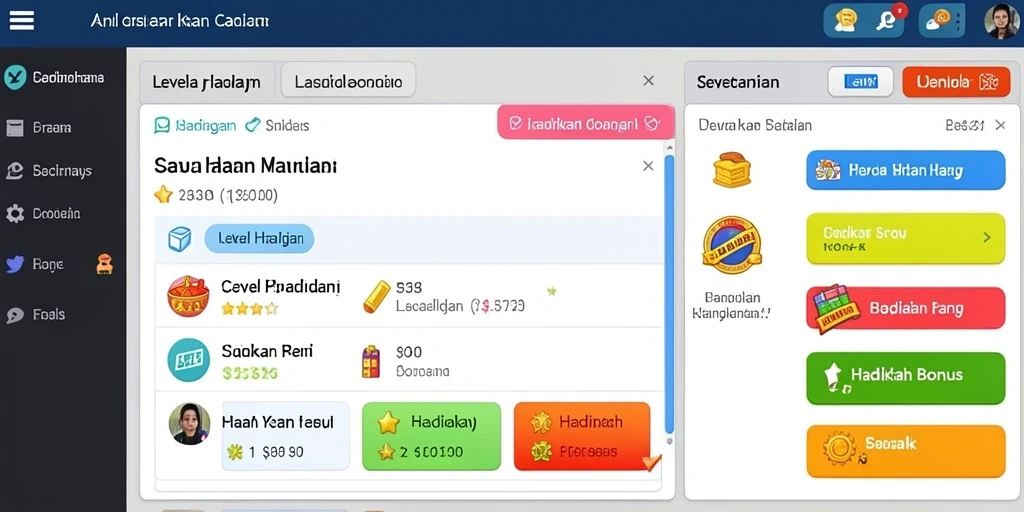 Sistem hadiah yang menyenangkan dan menambah keseruan.