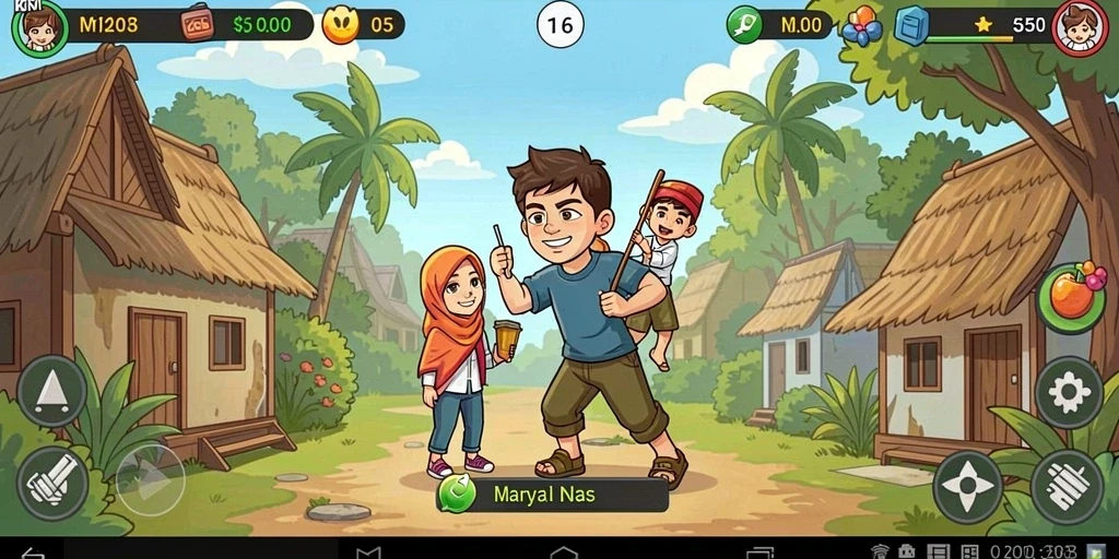 Tantangan seru di setiap level.