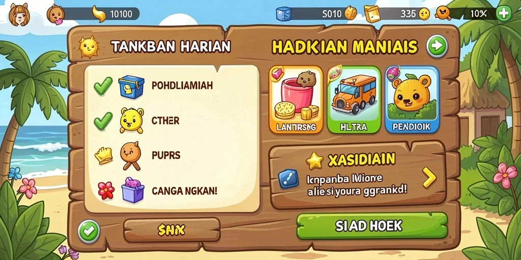 Pengaturan level yang bervariasi dan menantang.